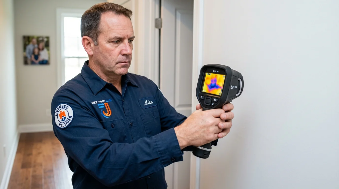 Thermal imaging leak detection by Johns Plumbing LLC in Lake Lure